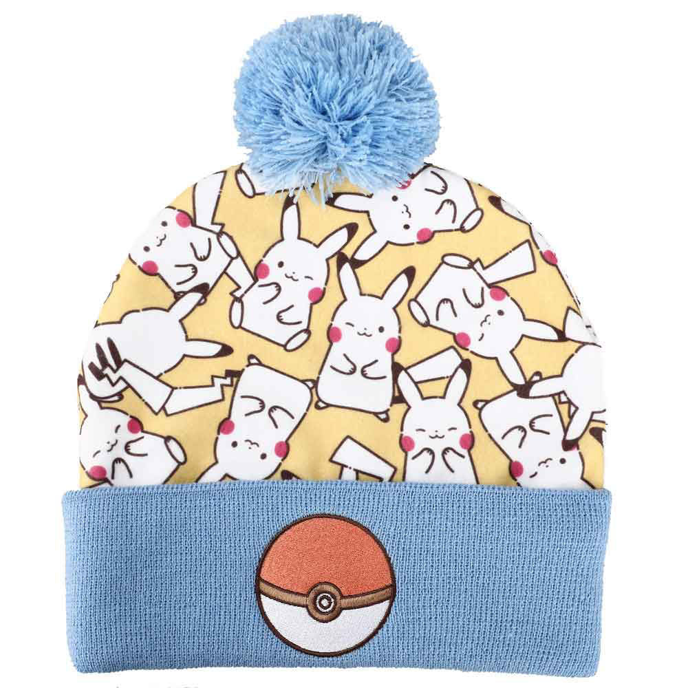 Pokemon Pikachu Electric Type AOP Pom Beanie