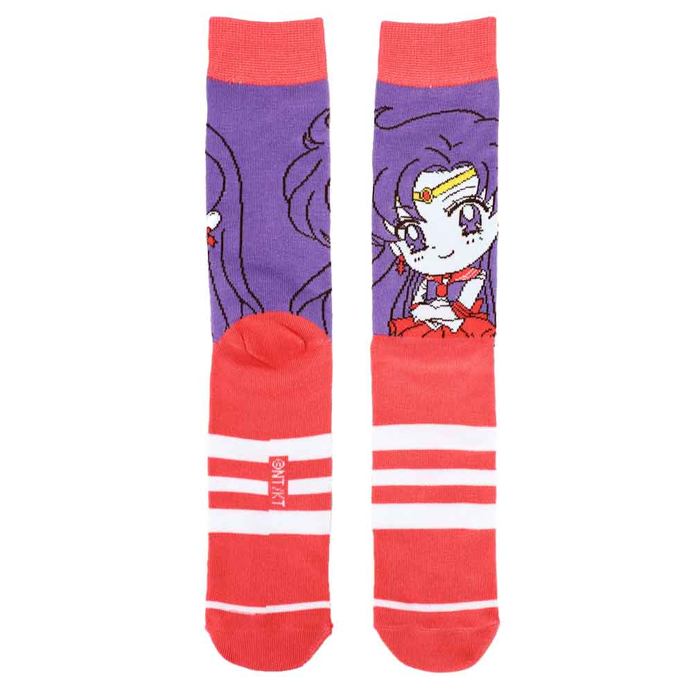 Sailor Moon Striped 5 Pair Crew Socks