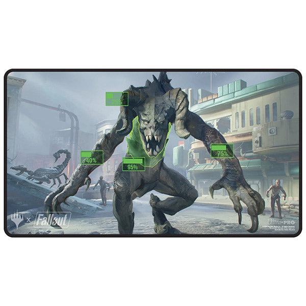 Playmat: MTG Black-Stitched- Fallout- V.A.T.S.