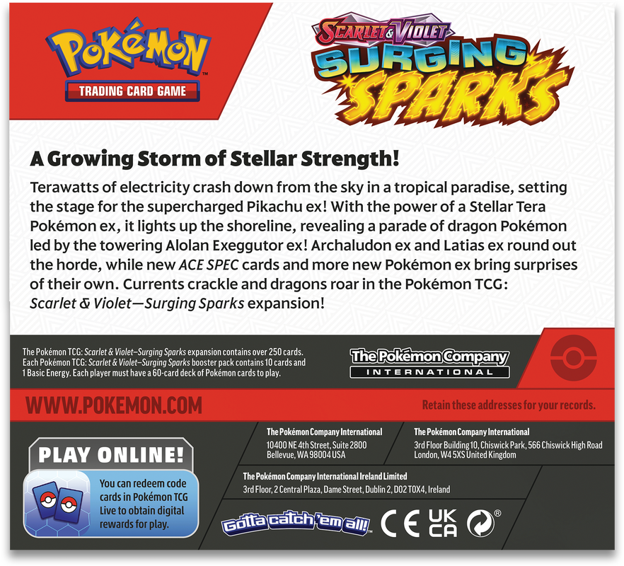 Pokemon TCG: Surging Sparks Booster Box