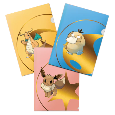 Pokémon Tournament Folios 3 Pack - Psyduck, Eevee, and Dragonite