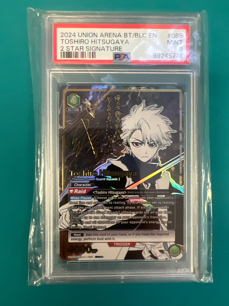 Graded Card: Union Arena - Toshiro Hitsugaya 2 Star Signature PSA 9