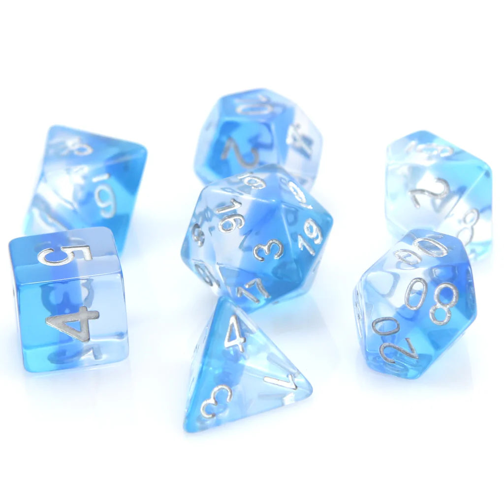 Die Hard Dice - 7pc RPG Set - Translucent Ice Storm