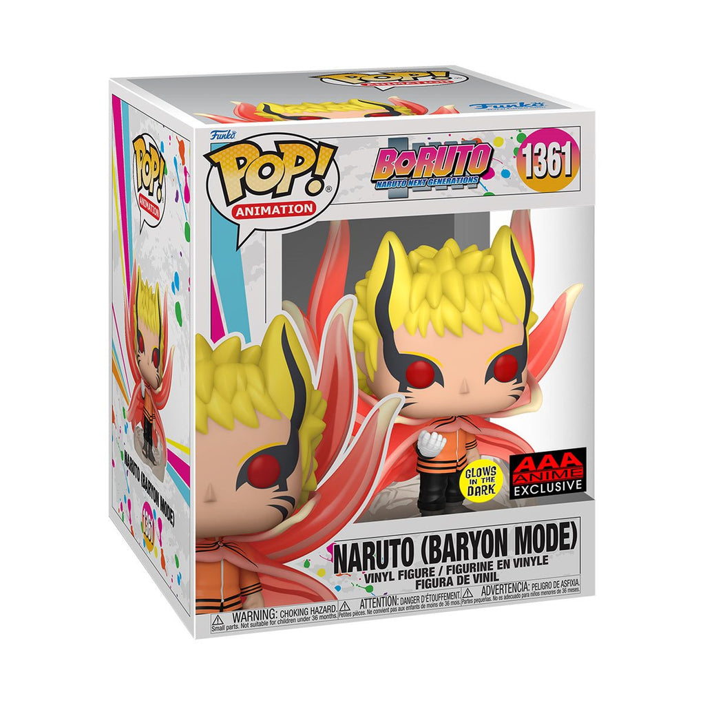Naruto Baryon Mode Glow in the Dark Pop! AAA Anime Exclusive Funko Pop