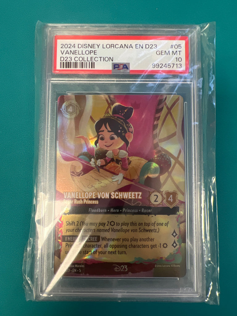 Graded Card: Lorcana - Vanellope Von Schweetz Sugar Rush Princess PSA 10