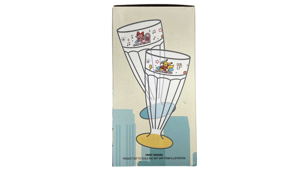 Pokemon Worlds 2025 2PC Milkshake Glass Set