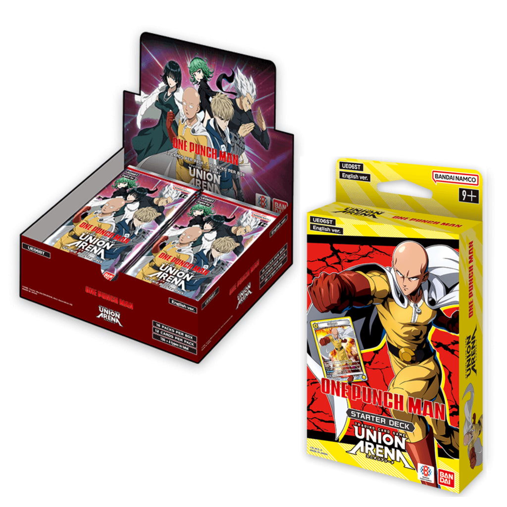 Union Arena: One Punch Man Booster Box & Starter Deck Bundle [UE06BT]