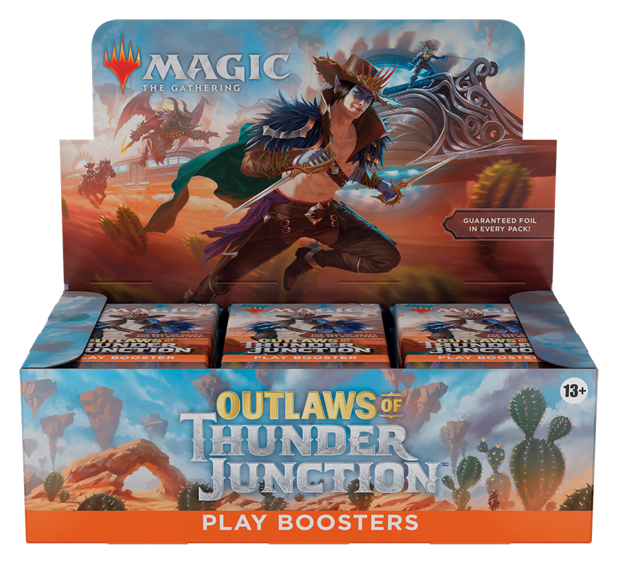MTG: Outlaws of Thunder Junction Play Booster Box Psycho Turtle Collectibles MTG: Outlaws of Thunder Junction Play Booster Box Psycho Turtle Collectibles