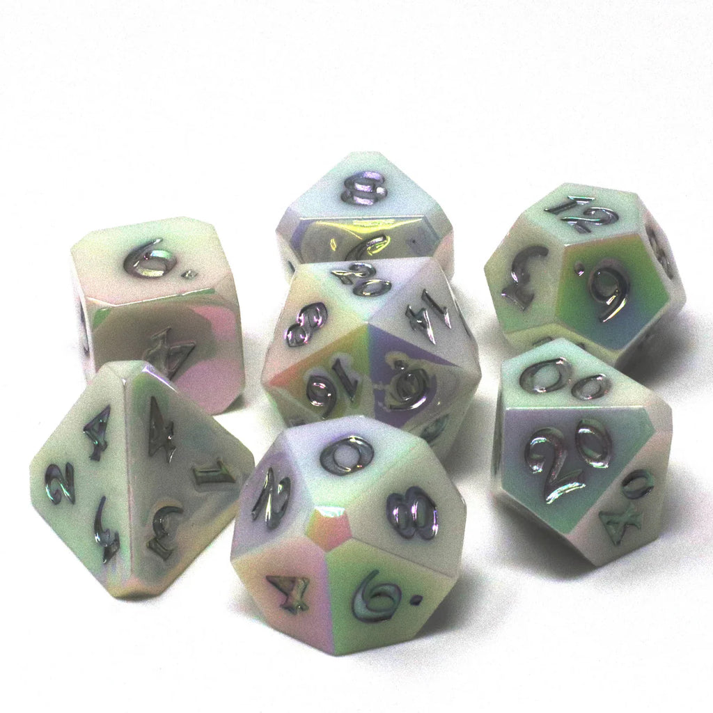 Die Hard Dice 7pc RPG Set - Silver Linings