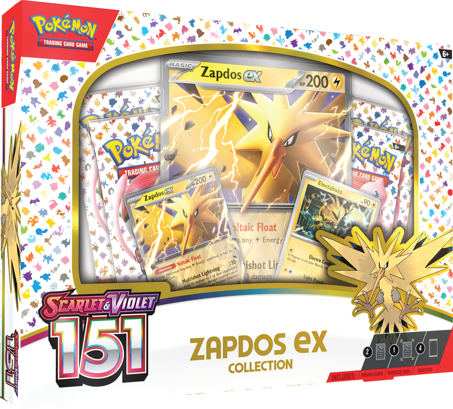 Pokemon TCG: Scarlet & Violet 151 Zapdos ex Collection Box (Pre-Order)