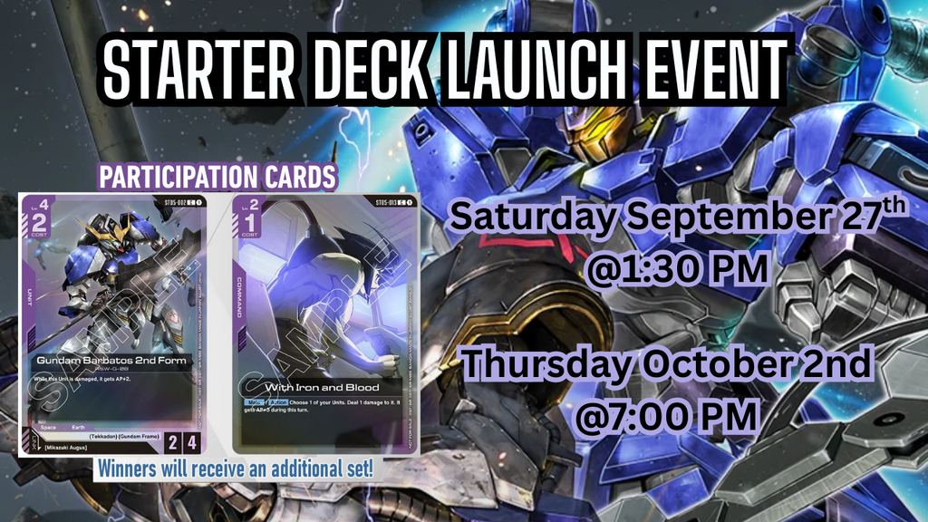 Gundam TCG Starter Deck 05 Launch Event