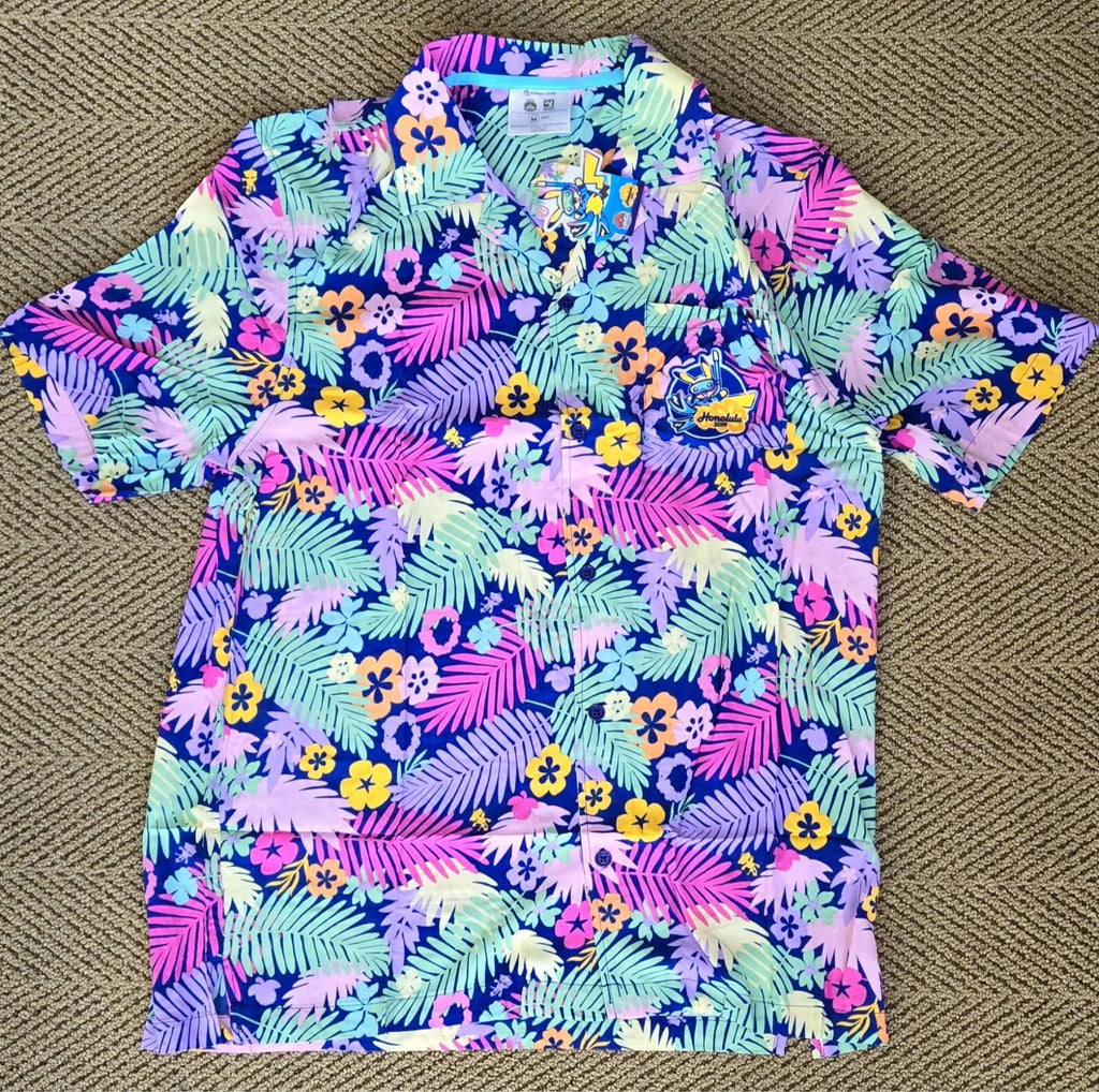 Pokemon Honolulu 2024: Tropical Button Up Shirt (Adult L)