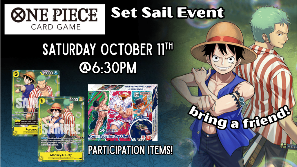 One Piece Set Sail Event 10/11/25 @6:30PM