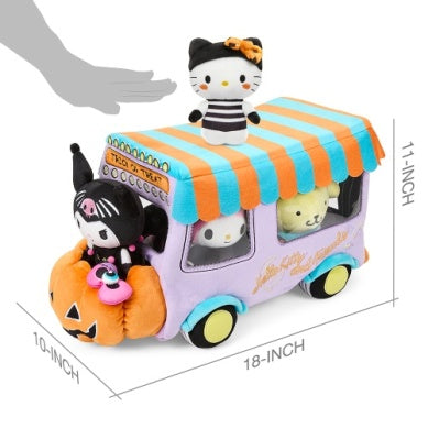 HELLO KITTY AND FRIENDS PLUSH HALLOWEEN FOOD TRUCK SET