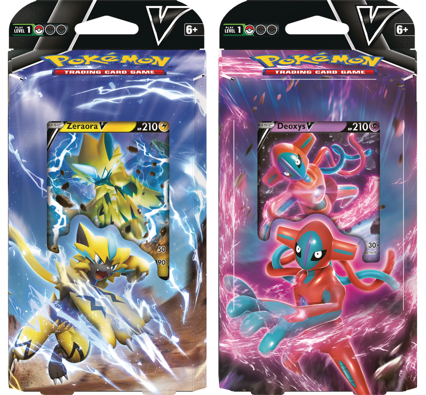 Pokémon TCG: Deoxys V or Zeraora V Battle Deck